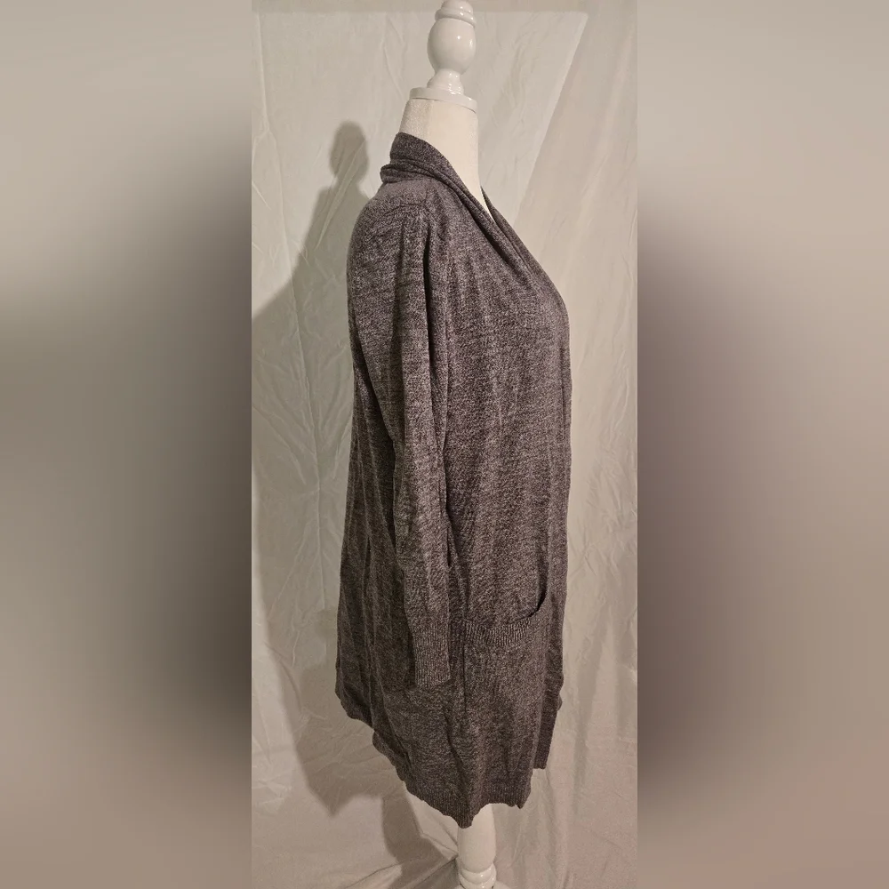 Cyrus Women's Charcoal Open-Front Cardigan